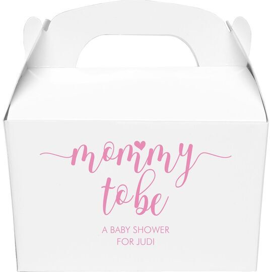 Mommy to Be Gable Favor Boxes